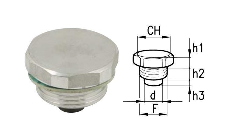 HYDRAULIC MAGNET - PLUG 3/8