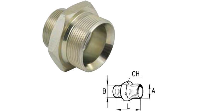 REDUTOR HIDRÁULICO BSP 1/2-M24x1.5