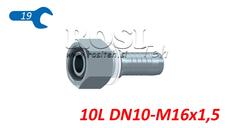 COLLEGAMENTO IDRAULICO DKOL 10 L FEMMINA DN10-M16X1.5