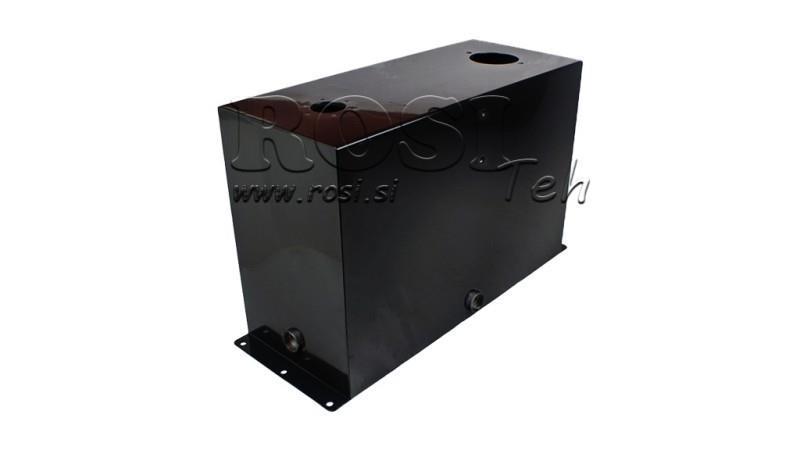 METAL RESERVOIR 45 LITERS CUBE 400x250x635mm PREPARATION FOR RETURN FILTER