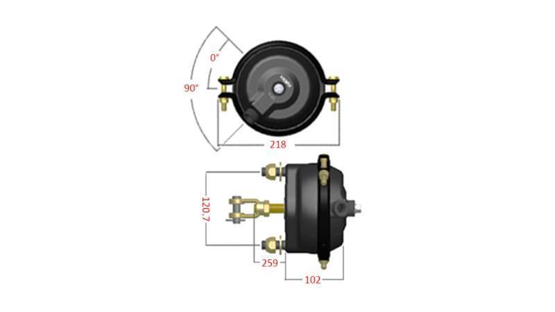 PNEUMATIC BRAKE DRUM 20