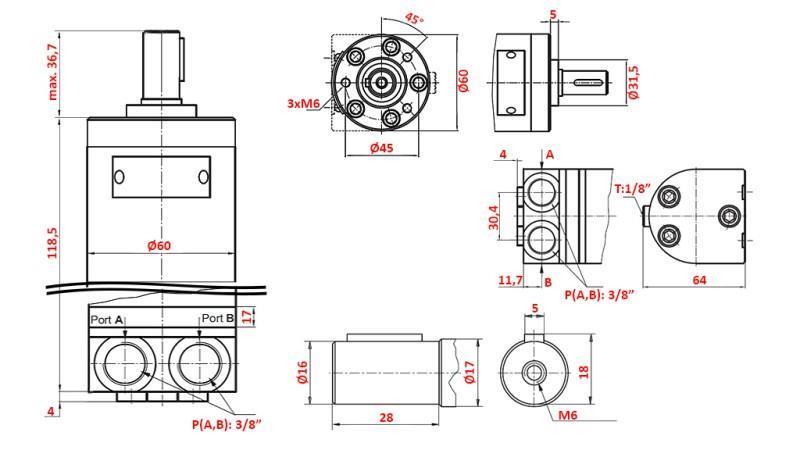 HIDROMOTOR MM 40 -lateral