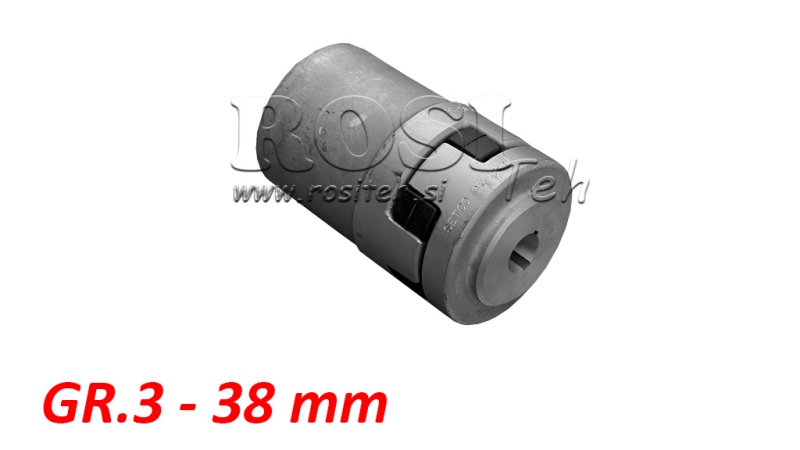 RUBBER COUPLING ND17 (5.5-9KW)  38MM/GR3