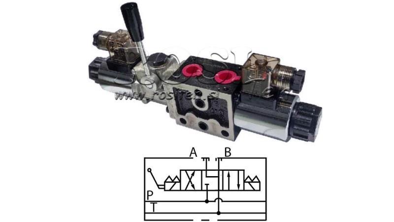 VANNE MANUELLE ET ÉLECTROMAGNÉTIQUE HYDRAULIQUE YEAT-ENSEMBLE 12V N6