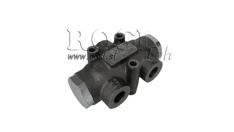 HYDRAULIC DISTRIBUTION VALVE FLOW V01004 20 - 32 lit - 3/8 - 250 bar (max.300 bar) V-EQ22