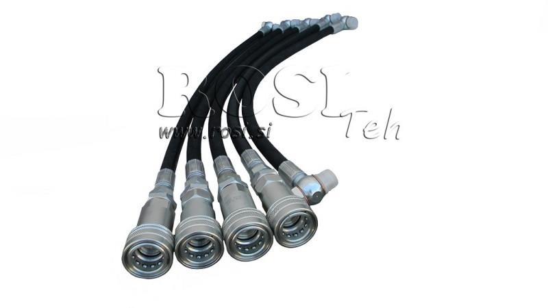 SET OF HYDRAULIC HOSES FOR VALVE IMT 625