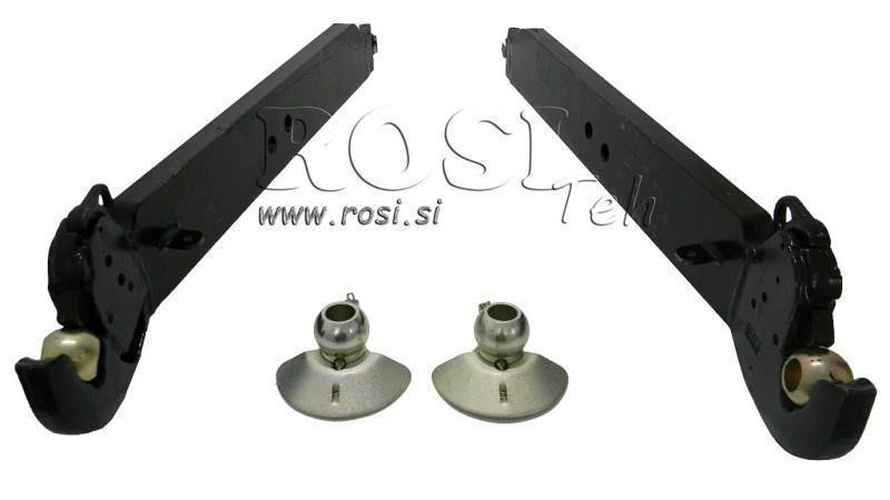 BRAS DE LEVAGE DE TRACTEUR HYDRAULIQUE À TROIS POINTS CBM 120x35 mm - 950mm JUSQU'À 140HP