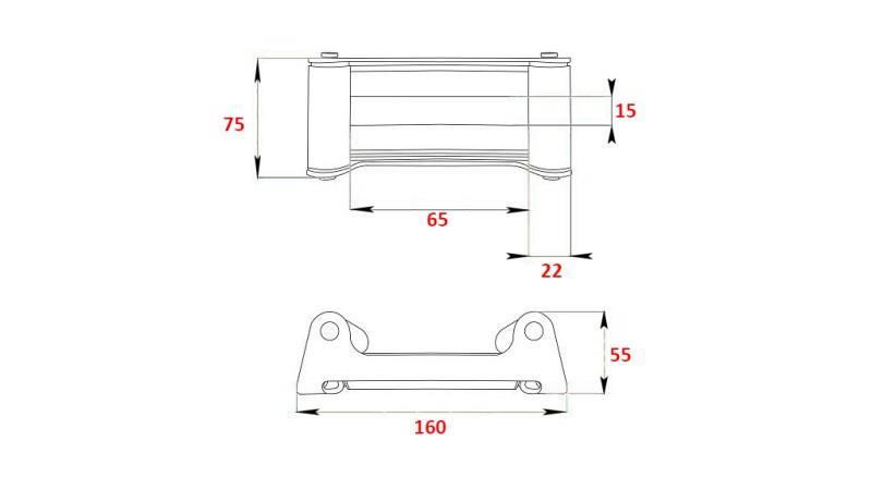 RULLEGUIDE TIL STÅL KABEL DWH 2500-4500