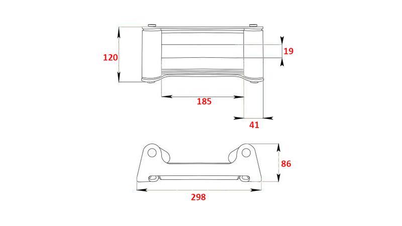 ROLLER GUIDE FOR STEEL CABLE DWM, DWH, DWT, DWHI 9000-22000