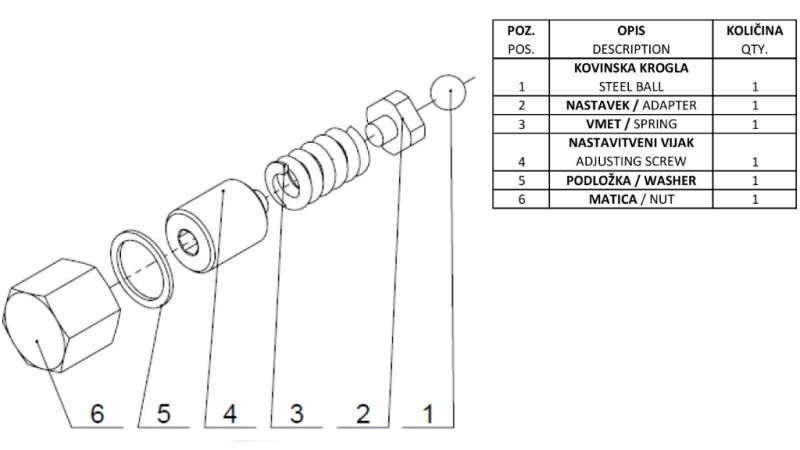 VANNE DE DECOMPRESSION POUR P81