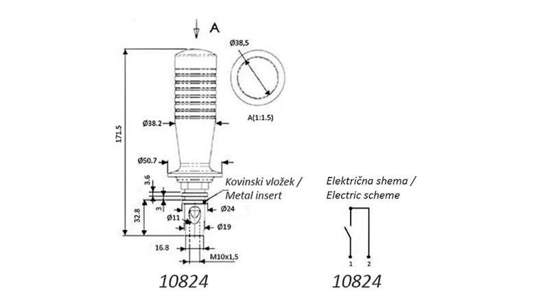 JOYSTICK TELECOMANDO - 1 PULSANTE