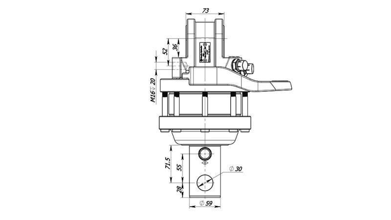 ROTATEUR HYDRAULIQUE 4500/2500 KG AVEC ESSIEU