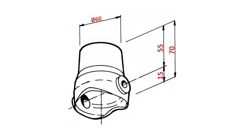 TÊTE DE BENNE DE CAMION BENNE fi 60 SUPÉRIEUR