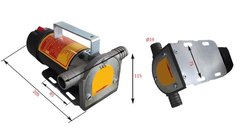 ELEKTROMOS SZIVATTYÚ 12V DC -1- 50 lit/min (3000 l/h)