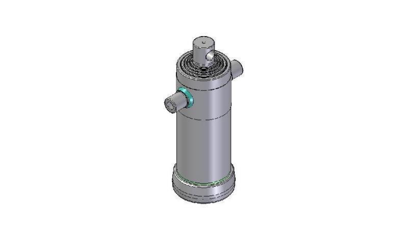 3058F - TELESCOPIC CYLINDER STANDARD/HOLE 5 STAGES TRAVEL 1625 FI 152