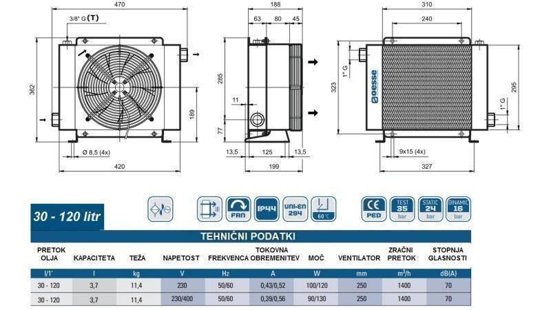 ÖLKÜHLER AC 230V HY02401 30-120 LIT