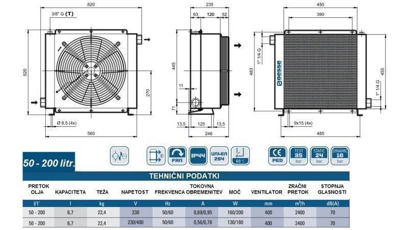 OLJAKYLA AC 230V HY05701 50-200 LIT