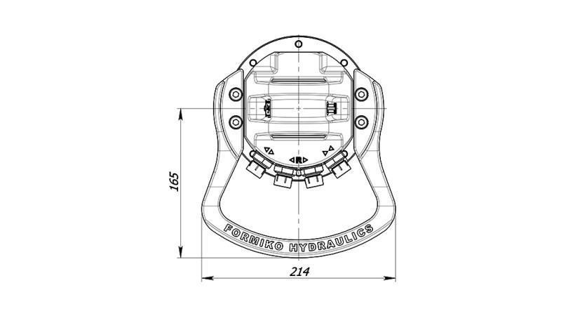 HYDRAULISK ROTATOR 3000/1500 KG MED AKSEL