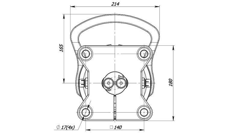 ROTATEUR HYDRAULIQUE 4500/2250 KG AVEC FLANGE