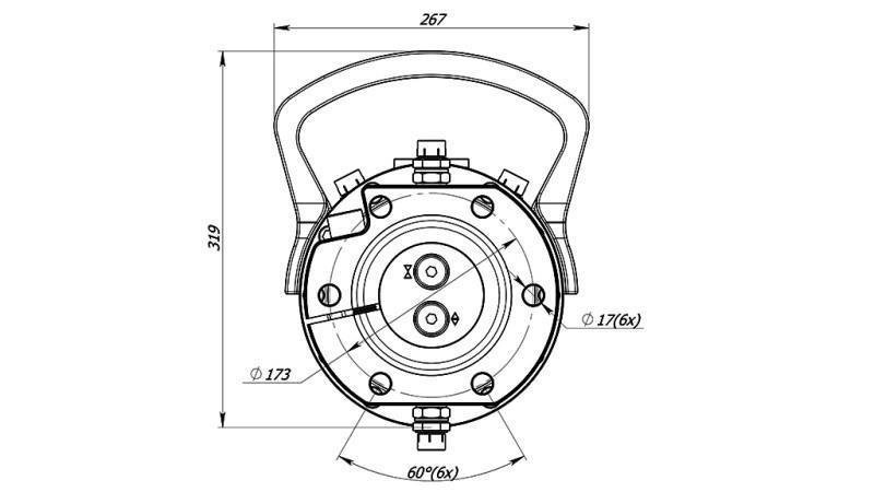 ROTATEUR HYDRAULIQUE 12000/6000 KG AVEC FLASQUE