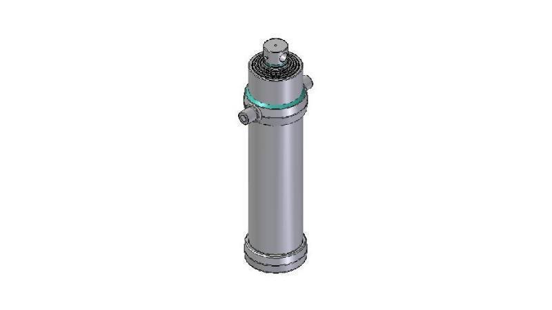 5010F -TELESCOPIC CYLINDER STANDARD/HOLE 5 STAGES STROKE 3490 FI 190