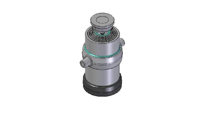 5032S -TELESCOPIC CYLINDER STANDARD/BALL 5 STAGES STROKE 1450 DIAMETER 215