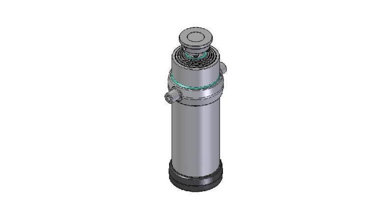 5036S -TELESCOPISK CYLINDER STANDARD/BALL 5 STEG SLAG 2675 DIAMETER 215