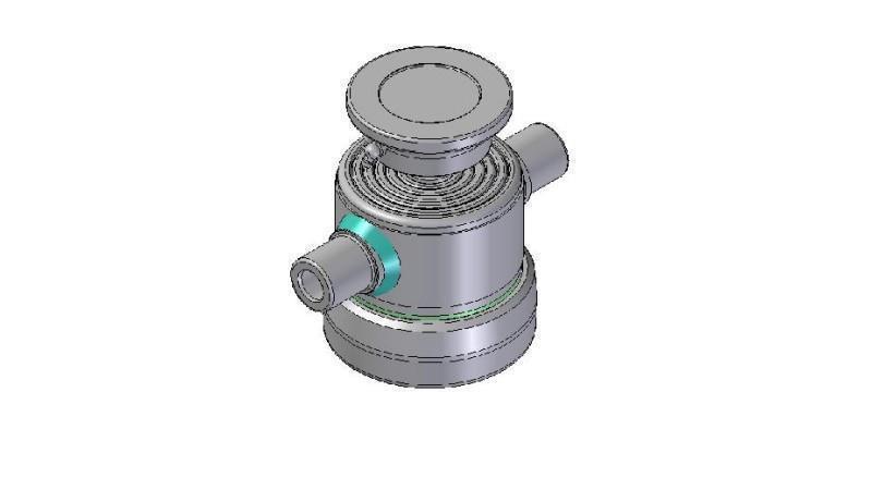 6002S -TELESCOPISK CYLINDER STANDARD/KUGLE 6 TRIN SLAG 840 DIAMETER 124