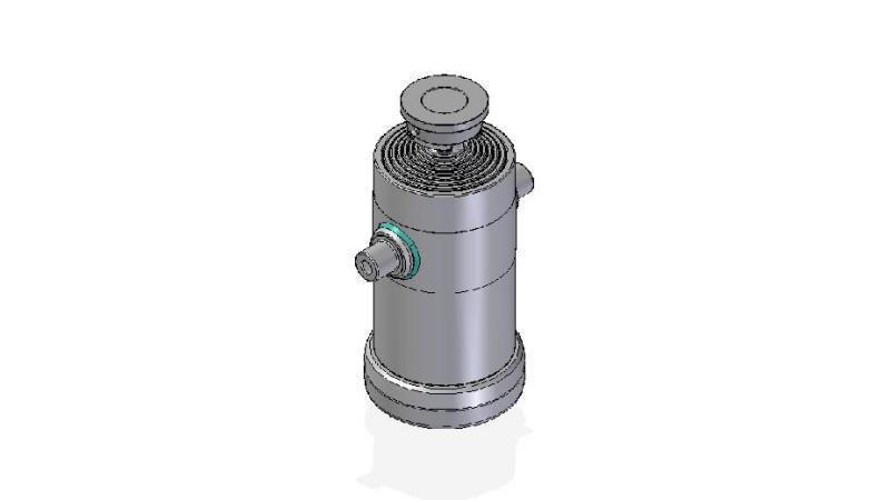 7034S -TELESCOPISK CYLINDER STANDARD/BALL 7 TRIN REJSE 2482 DIAMETER 240