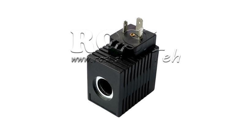 ELEKTROMAGNETICKÁ CIEVKA 12V DC - CB12 - fi 16.15mm-52mm 16W IP65