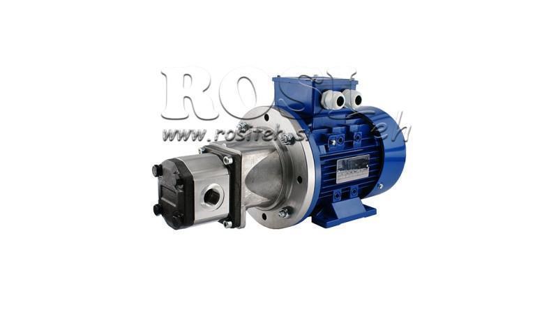 HYDRAULIC PUMP ASSEMBLY GROUP 1 8 ccm ELECTRIC MOTOR 3-phase - 3 KW (flow = 11.5 liters/min)