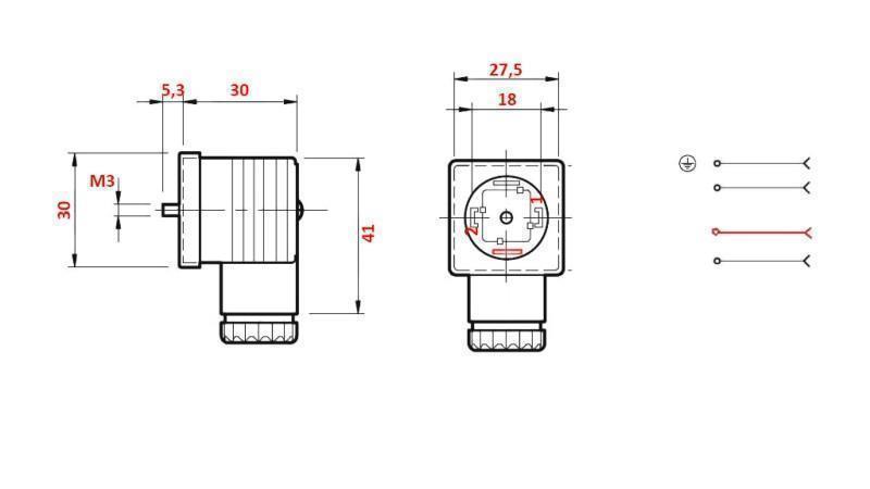 CONECTOR ELÉTRICO -PRETO-