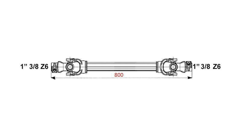 CE HOMOLOGIRANA KARDANSKA GRED profi line KAT.2 dolžine 800mm