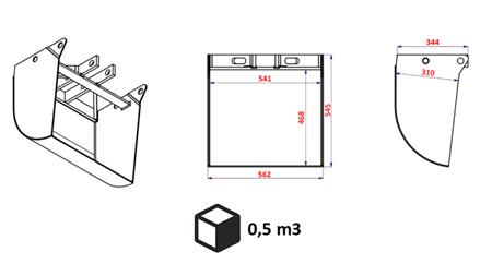 SKOVL TIL BULK LAST (UDEN CYLINDER)