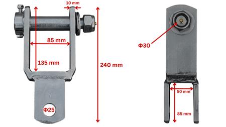 BRACKET TIL HYDRAULISK ROTATOR