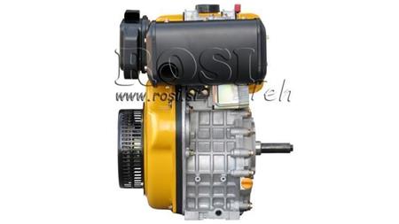 dieselmotor 418cc-7.83kW-10.65HK-3,600 RPM-H-KW25x88-manuell start