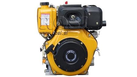 motor diésel 418cc-7.83kW-10.65HP-3,600 RPM-E-KW25x88-arranque eléctrico