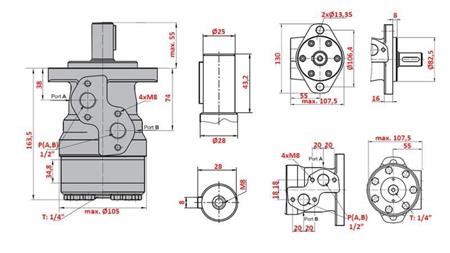 HYDRAULINEN MOOTTORI MR 200