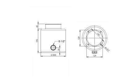 ROULETTE DE RÉSERVOIR EN MÉTAL PP 6 LITRES HORIZONTAL-VERTICAL-dimensions