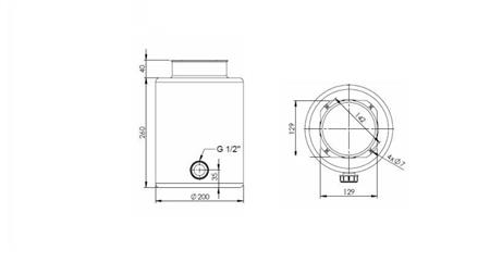 METAL RESERVOIR ROLL PP 8 LITER HORIZONTAL-VERTICAL-dimensions