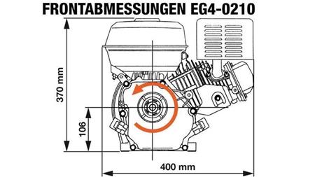 benzínový motor EG4-200cc-5.10kW-3,600 RPM-H-TP25x54.5-manual start