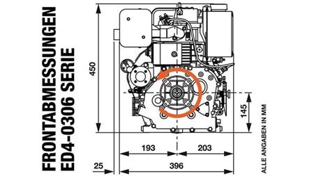 moteur diesel 306cc-4.5kW-3,600 RPM-E-KW25x63-démarrage électrique