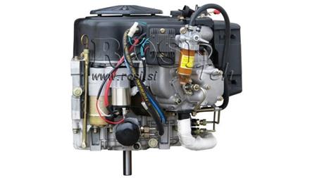 dízelmotor 870cc-15.2kW-3,600 RPM-V-E-KW25.4 (1 inch)x78.8-elektromos indítás