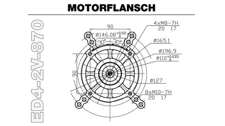 dízelmotor 870cc-15.2kW-3,600 RPM-V-E-KW25.4 (1 inch)x78.8-elektromos indítás