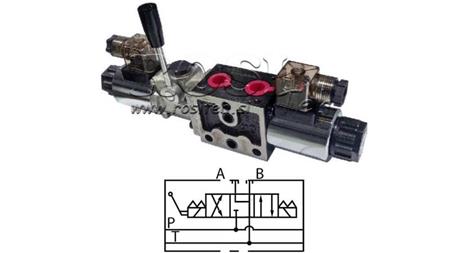 HYDRAULISK MANUELL OG ELEKTROMAGNETISK VENTIL YEAT- MONTERING 12V N6