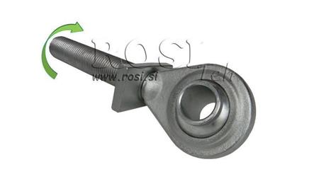 threaded hook for pulling device standard category 1 m30x3 right thread