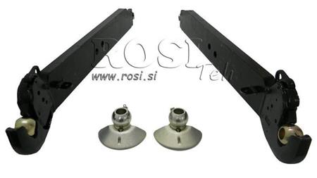 BRAS DE LEVAGE DE TRACTEUR HYDRAULIQUE À TROIS POINTS CBM 120x35 mm - 950mm JUSQU'À 140HP