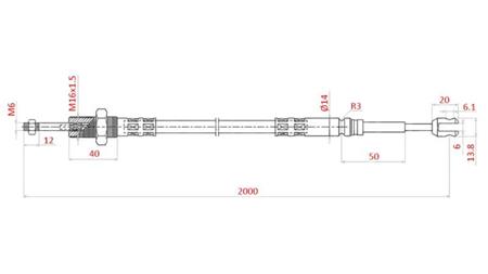 FLÄTA L=2000 - gafflar