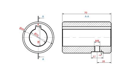 REDUTOR PARA HIDROMOTOR MP-MR 25x70x10