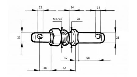 FELTÉTELEZŐ ÉK fi22/28mm MENET M 27x3